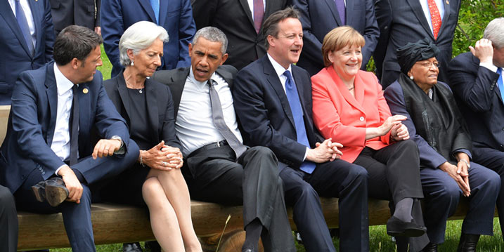 G7 leaders meet in Schloss Elmau, Germany on June 8, 2015 | Credit: Arron Hoare/Number 10/Flickr [CC BY-NC-ND 2.0]
